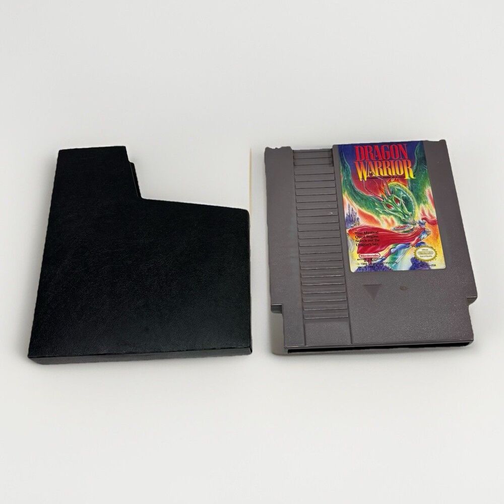 Nintendo Dragon Warrior NES Cartridge With Original Sleeve Tested